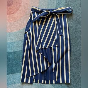 BCBG stripe pencil skirt with belt